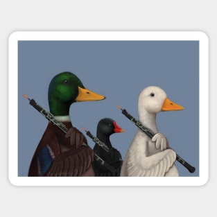 Duck, Goose and Moorhen Oboe Trio Sticker